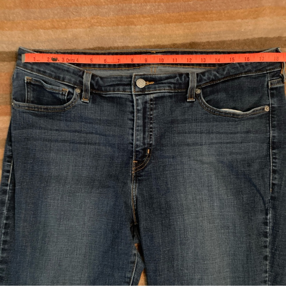 Levis 414 Jeans Womens Size 18W Dark Denim Classic Straight - Picture 5 of 7